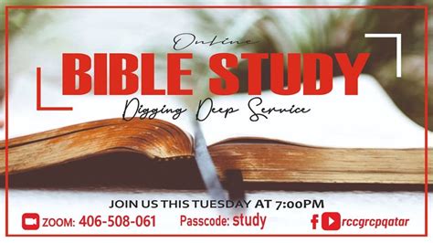 Tuesday Th September Online Bible Study Digging Deep