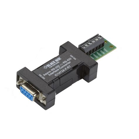 Async Rs232 To Rs422 Interface Converter Db9 To Terminal Block Black Box