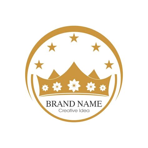 Premium Vector Crown Logo Template Vector Icon Illustration Design