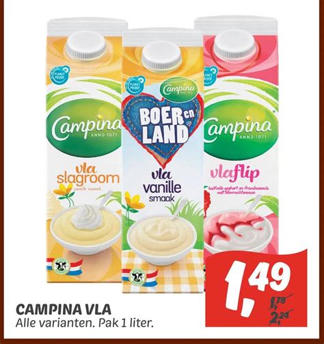 Campina Vla Aanbieding Bij Dekamarkt