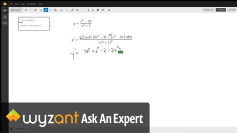 Find The Derivative Of A Rational Function Using The Quotient Rule