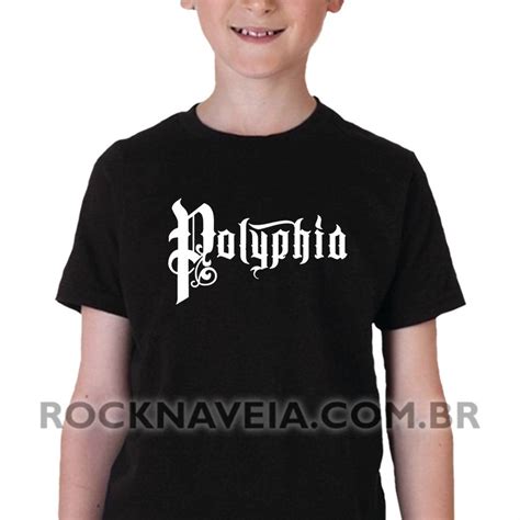 Camiseta Infantil Polyphia Estamparia Rock Na Veia