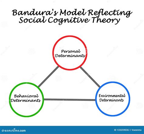 Model of Social Cognitive Theory Stock Illustration - Illustration of ...