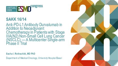 Pdf Sakk 1614 Anti Pd L1 Antibody Durvalumab In Addition To