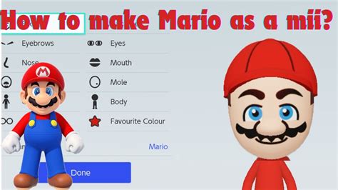 How To Make Mario As A Mii Mii Tutorial Youtube