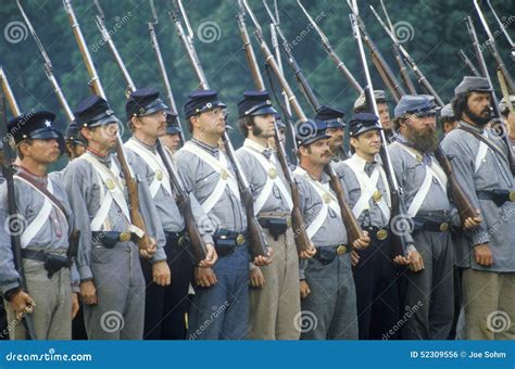 Historical Reenactment of the Battle of Manassas, Marking the Beginning ...