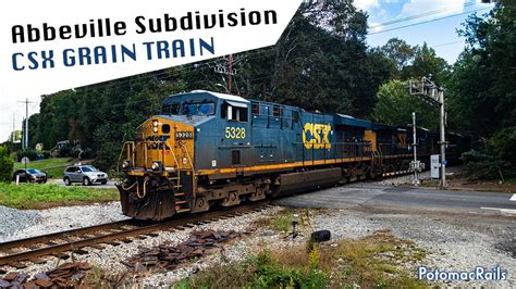 CSX Grain Train On The Abbeville Subdivision YouTube