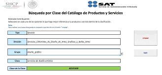 Catálogo de Productos y servicios SAT en Excel Guía 2023