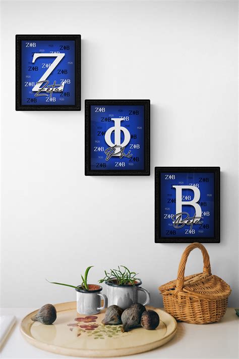 12x16 3 Piece Zeta Phi Beta Symbols Backdrop Artwork, Digital Print ...