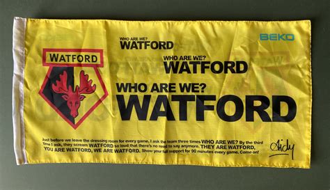 2008 Aidy Speech Flag Watford Gold