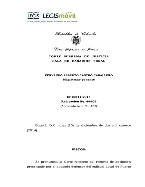 República de Colombia Corte Suprema de Justicia