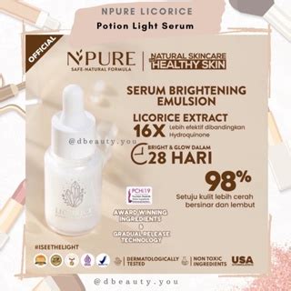 Jual Npure Licorice Bring The Light Cleanser Milky Spotlight Toner