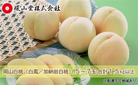 桃 2024年 先行予約 岡山 白桃（品種：白鳳／加納岩白桃）5～7玉 合計15kg以上 もも モモ 岡山県産 国産 フルーツ 果物 ギフト