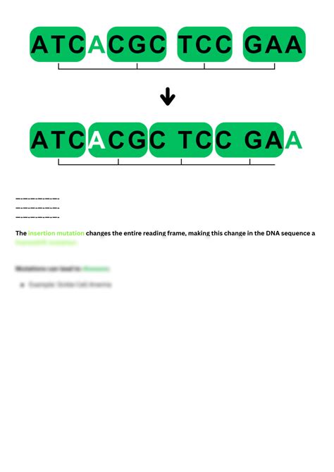 Solution Lesson Genetic Mutations Studypool