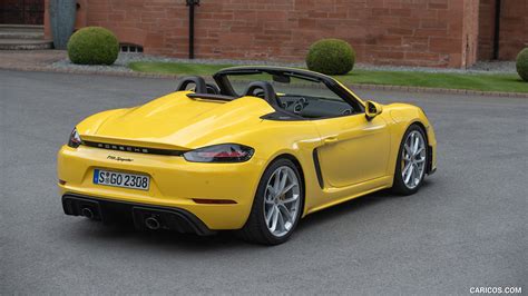 Porsche 718 Spyder 2020my Color Racing Yellow Rear Three Quarter