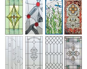 Custom Size Stained Glass Window Film Door Stickers Frosted Etsy