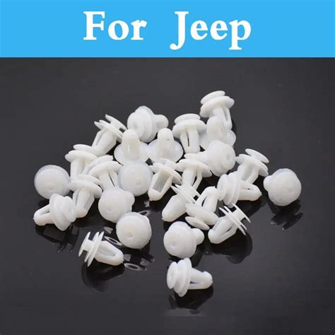 50pcs White Plastic Rivets Retainer Push Clips Vehicle Car Styling