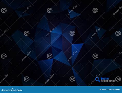 Dark Blue Triangles Stock Vector Illustration Of Design 41443155