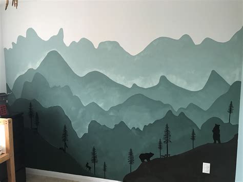 Mountain Wall Painting Mountain Wall Painting Wall Painting