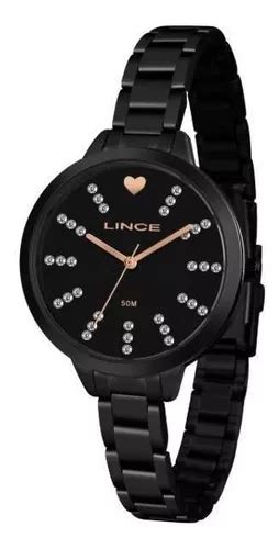 Reloj De Pulsera Lince Lrn4667l De Cuerpo Color Negro Para Mujer