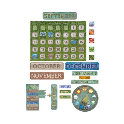 Eureka Curiosity Garden Calendar Bulletin Board Set Calendar Ralphs