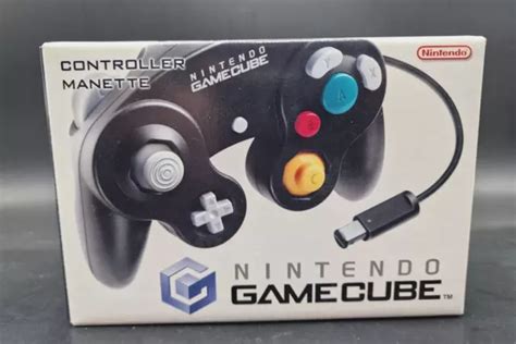 Manette Nintendo Gamecube Noire Black Controller En Bo Te Boxed Tr S