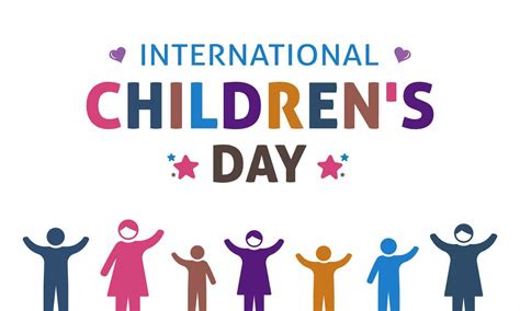 International Childrens Day Vector Illustration Of Happy Childrens