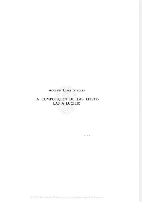 Pdf La Composici N De Las Ep Stolas A Lucilio Dokumen Tips