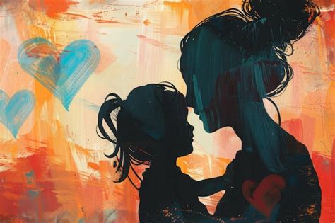 premium photo tender moment  maternal love  mother  small