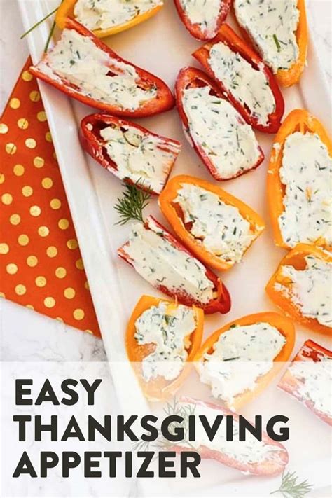 Cream Cheese Stuffed Peppers With Herbs No Bake Recipe