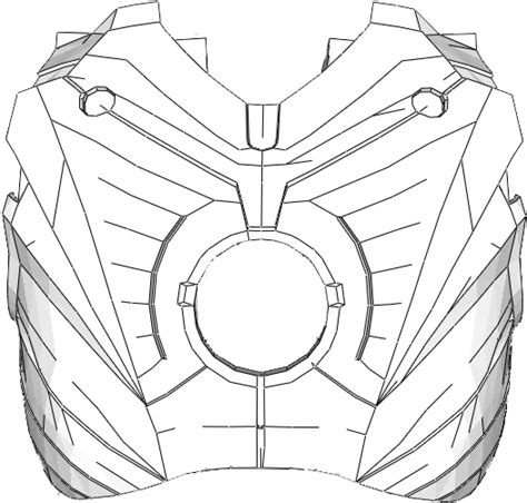 Iron Man Chest Piece Png