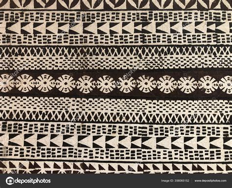 Authentic Traditional Pacific Islands Tapa Cloth Pattern Polynesian