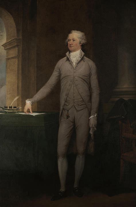 Portrait of Alexander Hamilton Painting by John Trumbull