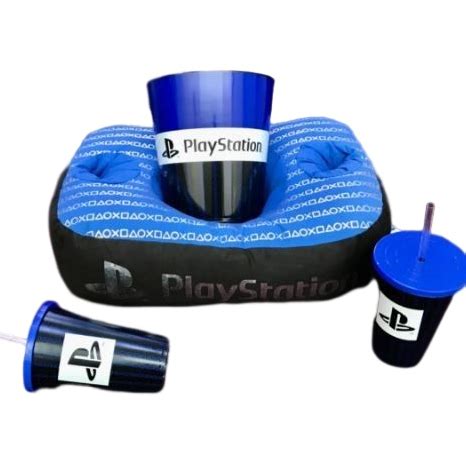 Almofada Playstation Kit Pipoca Balde Copos Presente Gamer Shopee