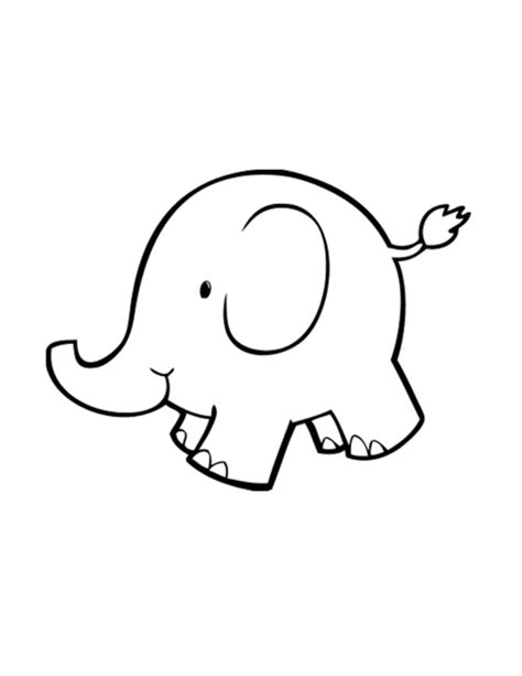 Elephant Outline Drawing at GetDrawings | Free download