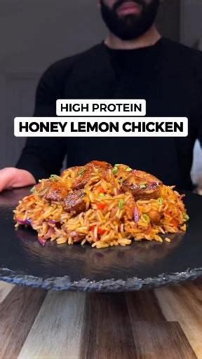 High Protein Honey Lemon Chicken Meal Prep Video Healthy Chicken