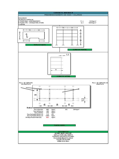 PDF Concreto Armado II 1er Trabajo Xlsx DOKUMEN TIPS