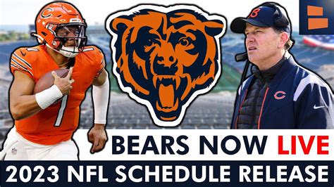 Chicago Bears Now Live 2023 Nfl Schedule Release W Harrison Graham May 11 Youtube