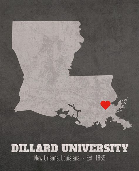 Dillard University New Orleans Louisiana Founded Date Heart Map Mixed