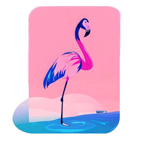 Line Art Flamingo Pink Modern · Creative Fabrica