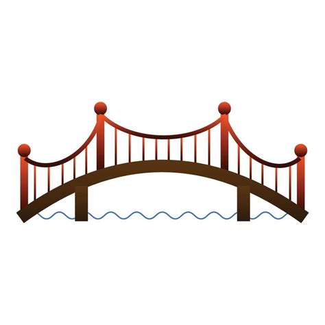 Architecture Bridge Icon Cartoon Style Vector Art At Vecteezy