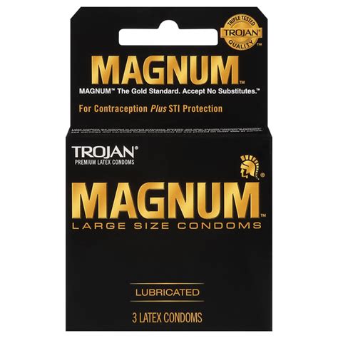 Save On Trojan Magnum Latex Lubricated Condoms Large Size Order Online