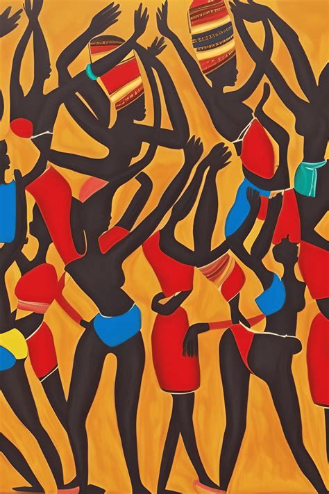 African Paintings Of Women Dancing