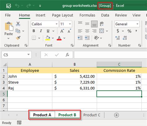 Hoe Werkbladen In Excel Te Groeperen