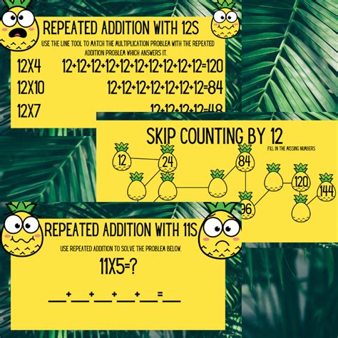 Multiplication Lesson Plans 11s And 12s Digital Math Activity Made By Teachers