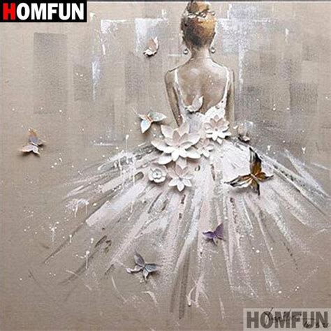 5d Diy Diamond Painting Full Squareround Drill Ballet Girl 3d