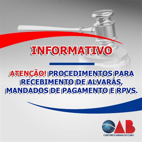 Ltimas Informa Es Sobre Mandados Alvar S E Rpvs Oab Cabo Frio E