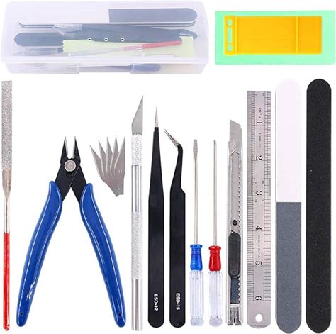 Amazon 18Pcs Gundam Tool Kit Gundam Modeler Basic Tools Craft Set