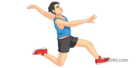 Triple Jump Technique Step Athletics Pe Secondary Illustration Twinkl