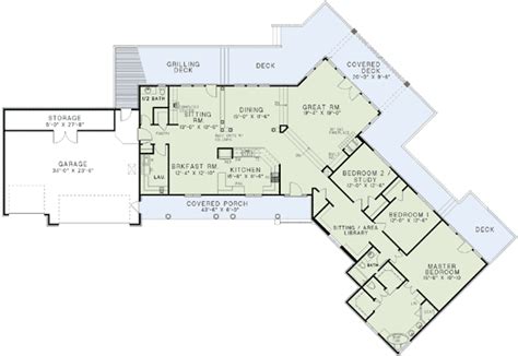 Angled Ranch Home Plan 60629nd Architectural Designs House Plans